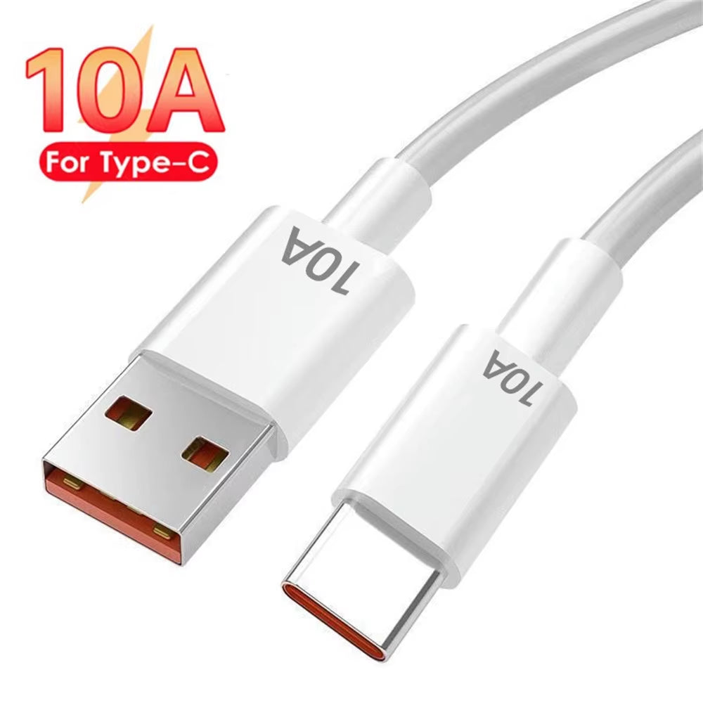 120W 10A Super Fast Charging Cable USB a to Type C Phone Charger Data Cord Quick Charge USB Type C Data Transfer Data Wire Cable
