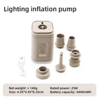 Camping Portable Electric Air Pump Wireless Air Compressor Inflator Deflator Pumps Air Cushions Beds Boat Swimming Ring