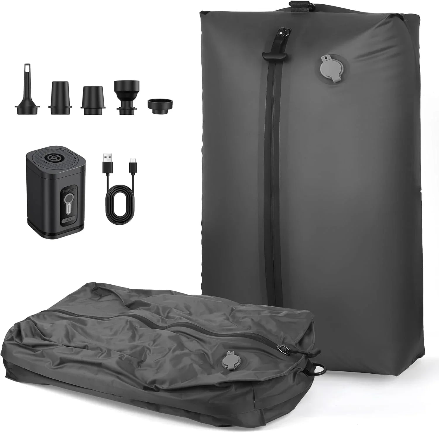 17L Vacuum Compression Bag with Air Pump Reusable Clothing Storage Bag Travel Compression Backpack Luggage Bag